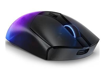 Lenovo Legion M410, Molempikätinen, Optinen, RF Wireless + USB Type-C, 16000 DPI, musta, Läpinäkyvä