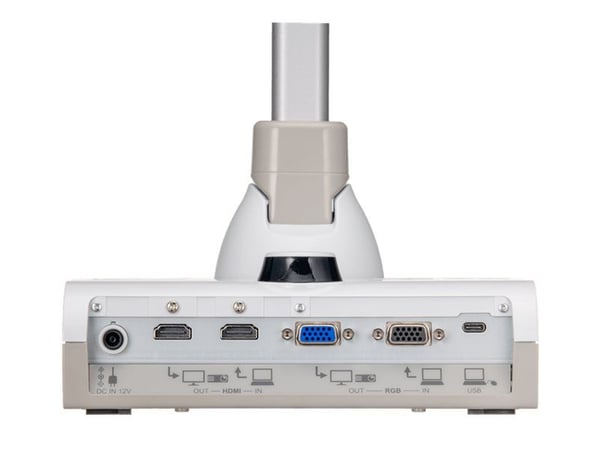 Elmo L-12G dokumentkamera (4K-UHD, justerbar arm og kamerahode, HDMI, USB)