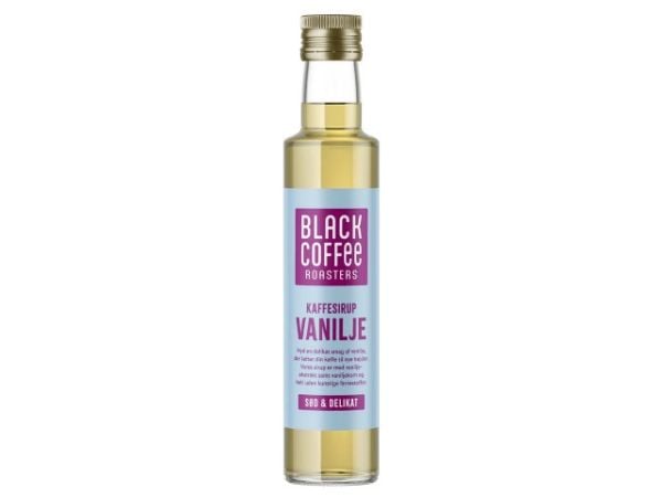 Kaffesirup, BKI Bottle, Black Coffee Vanille 250ml flaske på 250ml Kaffesirup, BKI Bottle, Black Coffee Vanille 250ml flaske på 250ml