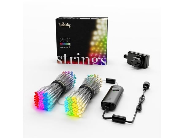 Twinkly Strings (Multicolor + White), Smart ljusslinga, Wi-Fi/Bluetooth, Transparent, U-formad, Multi, Vit, 16000000 färger