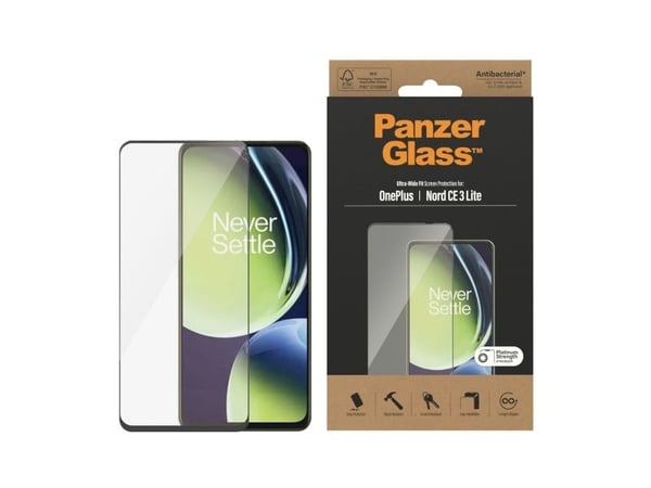 Panzer Glass PanzerGlass™ skjermbeskytter for OnePlus Nord CE 3 Lite | Ekstremt bred applikasjon
