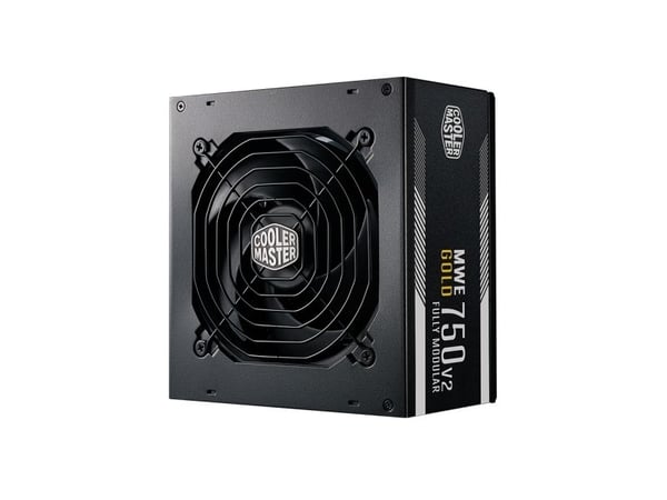 Cooler Master MWE Gold V2 750 - Strømforsyning (intern) - ATX12V 3.1/ EPS12V - 80 PLUS Gold - AC 90-264 V - 750 watt - aktiv PFC - Europa