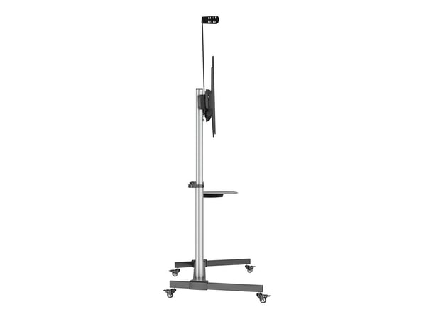 Manhattan 462563, 2,54 m (100"), 200 x 200 mm, 1000 x 600 mm, -10 - 5°, Aluminium, Svart, Sølv