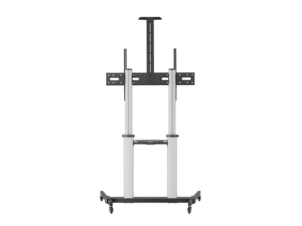 Manhattan 462563, 2,54 m (100"), 200 x 200 mm, 1000 x 600 mm, -10 - 5°, Aluminium, Svart, Sølv