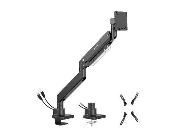 Manhattan 462594, Klemme/malje, 27 kg, 43,2 cm (17"), 144,8 cm (57"), 200 x 200 mm, Svart