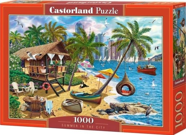 Puslespill 1000 brikker Summer in the City CASTOR