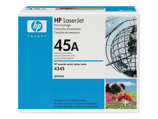 HP 45A, alkuperäinen musta LaserJet-värikasetti, 18000 sivua, Musta, 1 kpl
