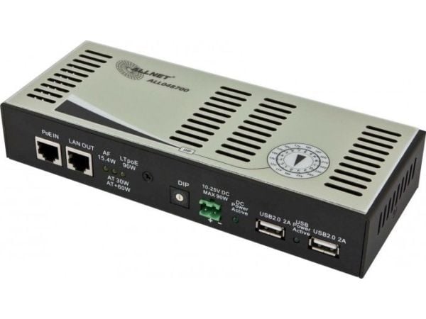 ALLNET 99300, IEEE 802.3, IEEE 802.3ab, IEEE 802.3af, IEEE 802.3at, IEEE 802.3u, Sort, 0 - 50 °C, -40 - 70 °C, 10 - 90%, 5 - 90%