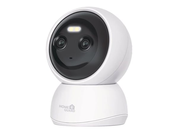 HOMEGUARD - Nettverksovervåkingskamera - panorering / tipping - innendørs - farge (Dag og natt) - 2K - lyd - trådløs - Wi-Fi - 802.11ax - H.264 - D...