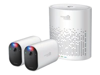 Homeguard Smart Deterrence - NVR + kamera(er) - AC-drevet, batteridrevet - 8 kanaler - 2 kamera(er) - CMOS