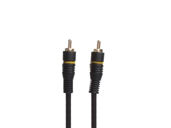 Sinox Composite Video kabel. 2m. Sort