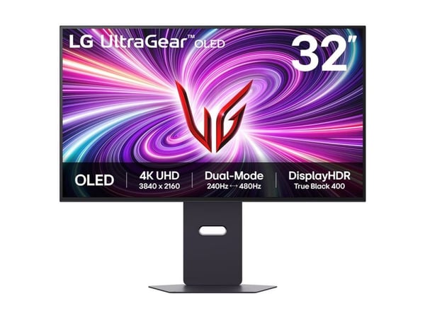 LG UltraGear 32GS95UV-B - OLED-skjerm - gaming - 32" (31.5" synlig) - 3840 x 2160 UHD @ 240 Hz - 1300 cd/m² - 1500000:1 - DisplayHDR 400 True Black...