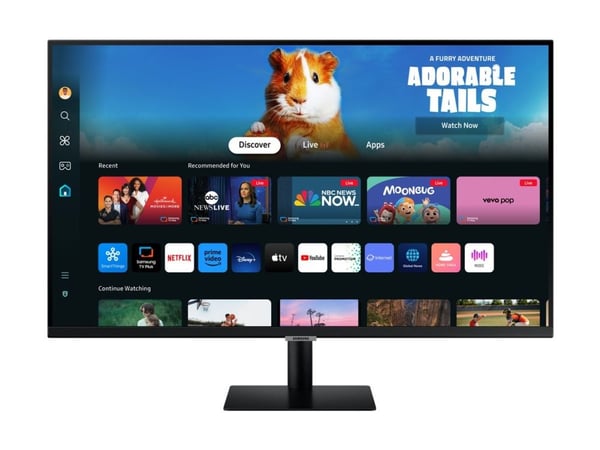 Samsung S27DM500EU - M50D Series - LED-skjerm - Smart - 27" - 1920 x 1080 Full HD (1080p) @ 60 Hz - VA - 250 cd/m² - 3000:1 - HDR10 - 4 ms - 2xHDMI...