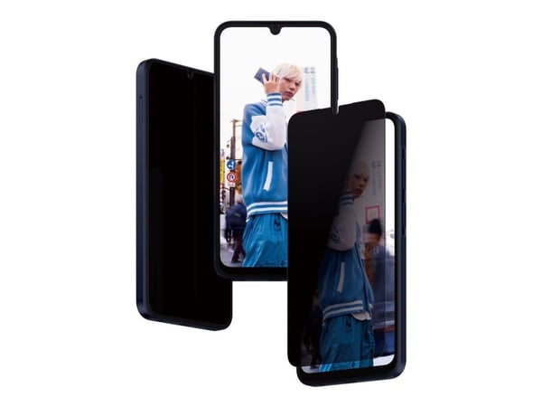 PanzerGlass Re-Glass - Skjermbeskytter for mobiltelefon - ultrabred passform - glass - med personvernfilter - for Samsung Galaxy A25