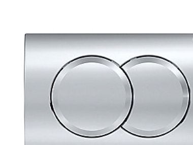 Betjeningsplade Delta01 dobb. blank krom