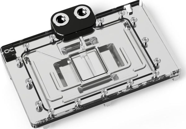 Alphacool 13439, Vannblokk + Bakplate, Akryl, Aluminium, Kromfarget, Kobber (Cu), Sort, Kromfarget, Gjennomsiktig, 3-Pin JST, 1/4", Grafikkort