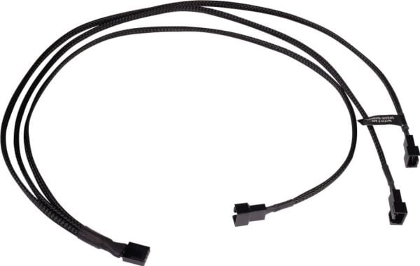 Alphacool Y-splitter 4-pins til 3x 4-pinners PWM 60cm - svart