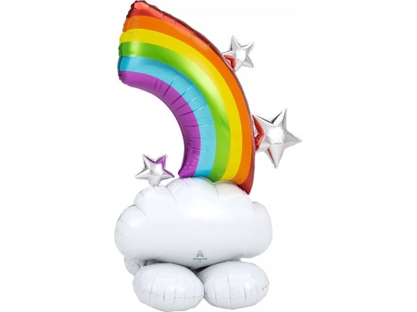 AMSCAN AirLoonz folieballong, regnbue, 132x91cm