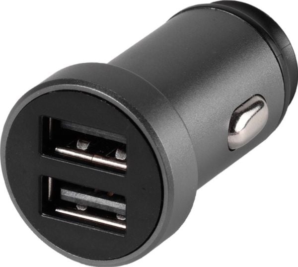 Vivanco HQCCVVDUALUSB4.8A, Automatisk, Cigartenner/lighter, Svart