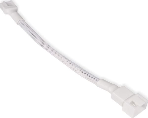 Alphacool 18719, Cable extension, Plast, Vit, 4-pin + 4-pin, 150 mm, 1 styck