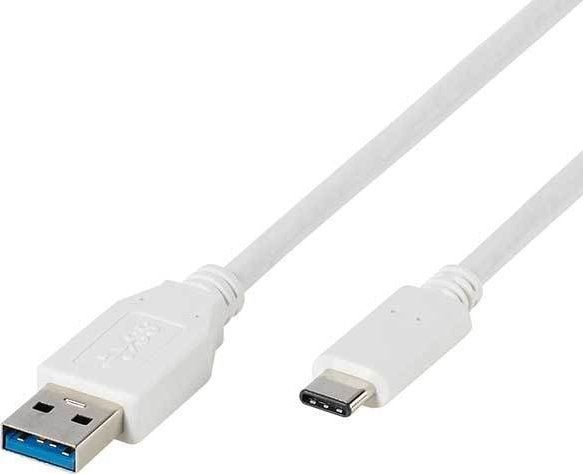 Vivanco 45273, 1 m, USB C, USB A, USB 3.2 Gen 1 (3.1 Gen 1), 5000 Mbit/s, hvit