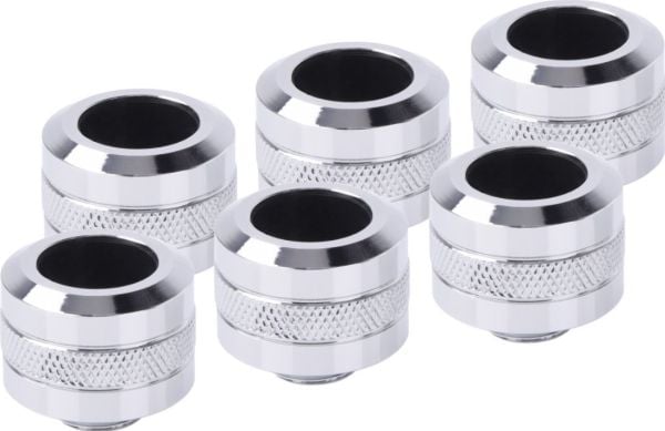 Alphacool 17476, Festesett, Messing, Kromfarget, 1/4", 23 mm, 2,6 cm
