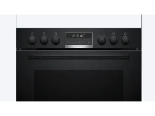 Bosch HEG578BB4 + NVQ645CB6E, Sonebasert induksjon, 4 zone(s), Glass-keramikk, Sort, Berøringskontroll, 58,3 cm