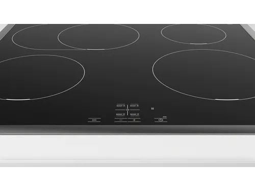 Bosch HEA513BS4 + NIF645CB5E, Sonebasert induksjon, 4 zone(s), Glass-keramikk, Sort, Berøringskontroll, 58,3 cm