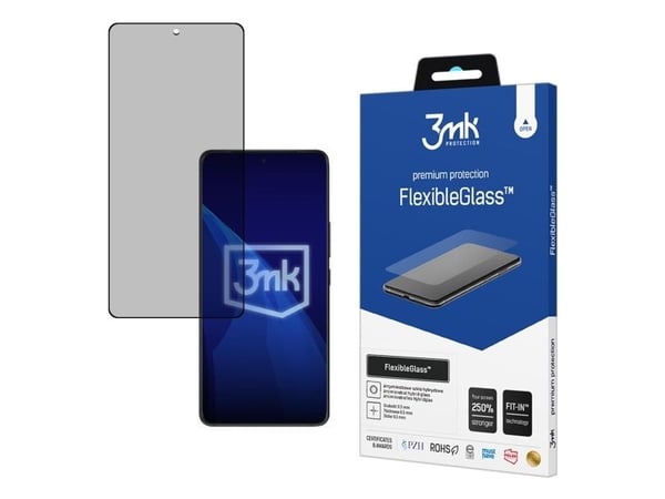 3MK FlexibleGlass, Asus, ROG Phone 9/9 Pro, Antibakteriell, Slagbestandig, Ripebestandig, Knusesikker, Gjennomsiktig, 1 stykker