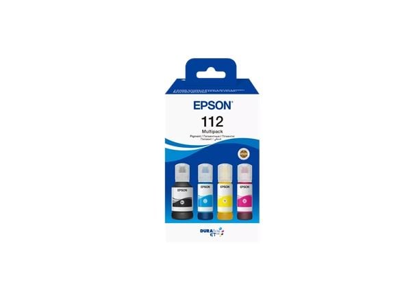 Epson 112 Multipack - 4 pakker - svart, gul, cyan, magenta - original - hengende boks - blekkpåfylling
