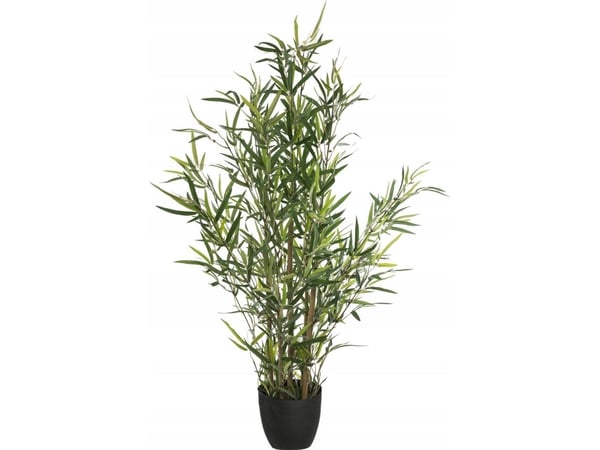 Atmosphera kunstig bambus, svart blomsterpotte, 90 cm