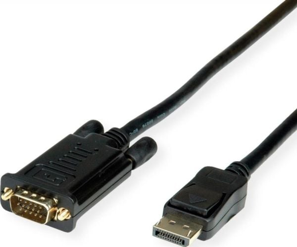 ROLINE 11.04.5974, 5 m, VGA (D-Sub), DisplayPort, Hankjønn, Hankjønn, Rett