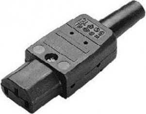 Bachmann - Strøm-konnektor - IEC 60320 C13 - 250 V - 10 A - lajitelma, RAL 9005