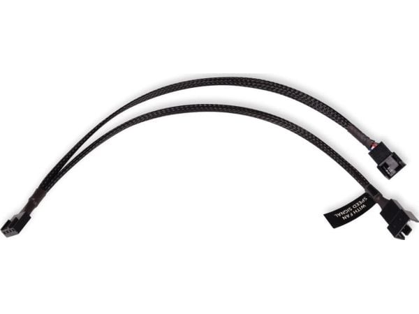 Alphacool Y-jakaja 4-nastainen 2x 4-nastaiseen PWM 30cm - musta