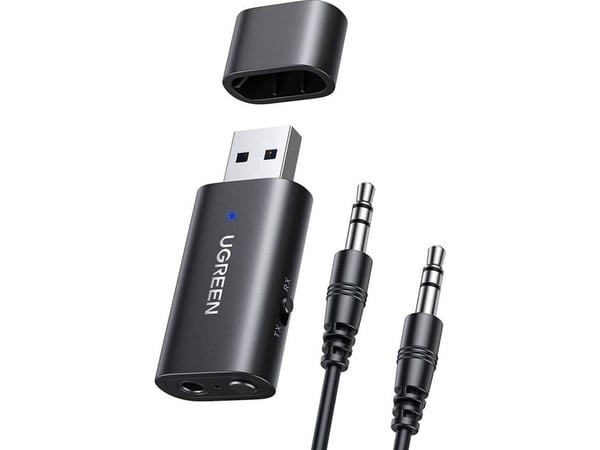 Ugreen trådløs Bluetooth 5.1 lydmottaker - mottaker med AUX 3,5 mm-kontakt