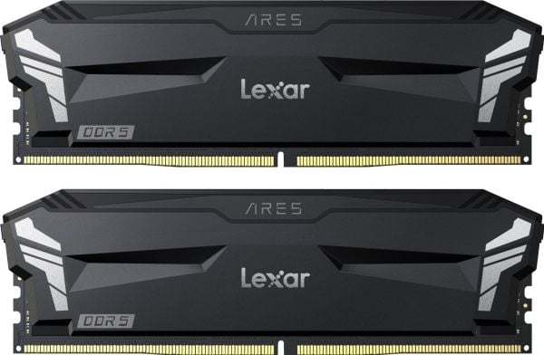 Lexar ARES OC - DDR5 - sett - 32 GB: 2 x 16 GB - DIMM 288-pin - 6000 MT/s / PC5-24000 - CL32 - 1.35 V - ikke-bufret - on-die ECC