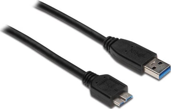 Alcasa USB 3.0 A/Micro B 3m, 3 m, USB A, Micro-USB B, USB 3.2 Gen 1 (3.1 Gen 1), Hankjønn/hankjønn, Svart