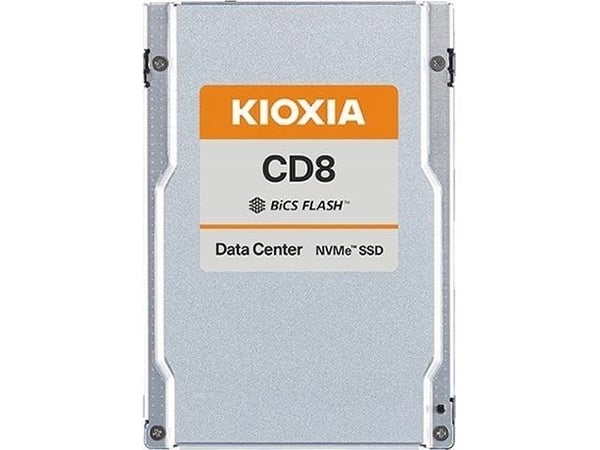 KIOXIA CD8-serien - SSD - 3,84 TB - intern - 2,5" - SAS 12 Gb/s - buffer: 256 MB