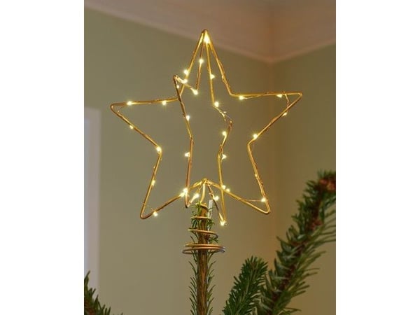 Sirius Christina Juletræstop - Guld - H 25 cm