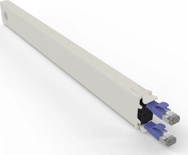 PATCHBOX CONEX8STPVI, Bakke til kabelstyring, Cremefarvet, Fiolett, Akrylnitrilbutadienstyren, Polyoksymetylen (POM), 8U, 0,8 m, -20 - 60 °C