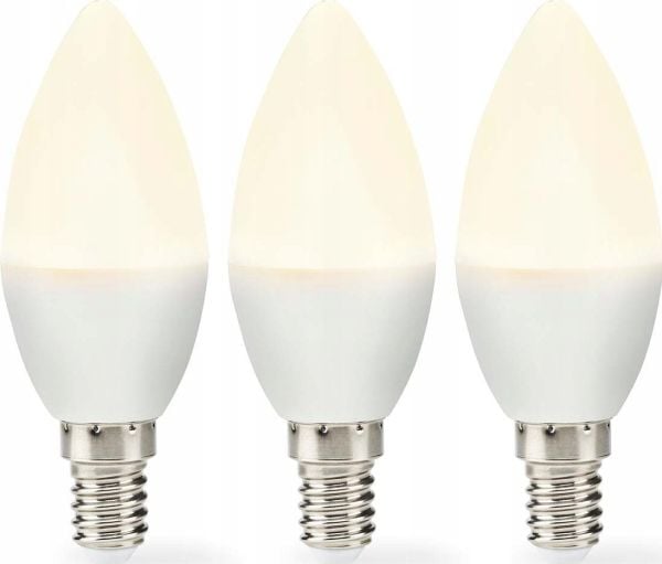 Nedis LBE14C352P3, 4,9 W, 42 W, E14, 470 lm, 15000 timer, Varm hvit