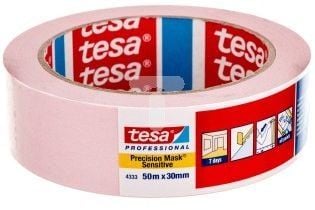 Tesa Professional presisjonsmalingstape for ømfintlige overflater 50m 30mm rosa - 04333-00019-01