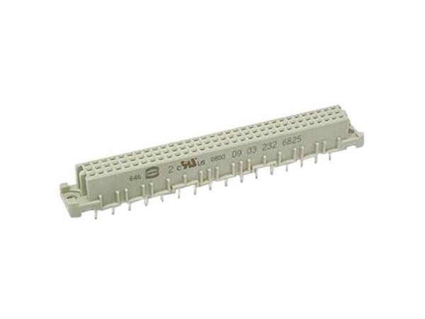 Harting 09 03 232 6825, DIN 41612, lasikuitu, kestomuovihartsi, IEC 60603-2 UL 1977 ECBT2.E102079 CSA-C22.2 No. 182.3 ECBT8.E102079, 11,78 g, -55 -...