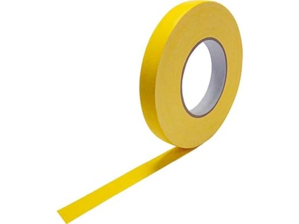 CellPack nr. 90 tekstiltape 0,305–25–50 gl 146064 gul (L x B) 50 m x 25 mm 1 stk