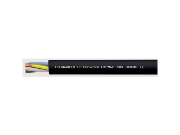 HELUKABEL HELUPOWER® H07RN-F LS0H, Pienjännitekaapeli, Musta, 1,07 cm, Kupari, 1.5 mm², 43 kg/km