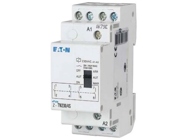 Strömbrytningskontakt DIN-skena Eaton Z-TN230/4S, 4 x slutkontakt 20 A, 1 st