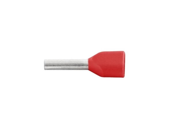 Vogt Verbindungstechnik 470308D Tvillingekabelsko 1 mm² Delvist isoleret Rød 100 stk