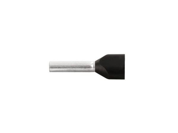 Vogt Verbindungstechnik 470408D Dubbla kabelskor 1,50 mm² Delvis isolerade Svart 100 st