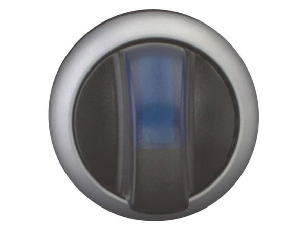 Eaton M22-WRLK3-B, Vippekontakt, Sort, Blå, Sølv, Plast, IP66, 29,7 mm, 45,9 mm