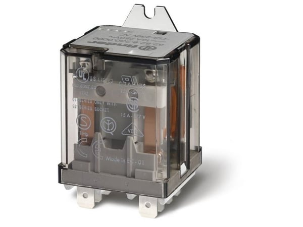 Finder 62.82.8.230.4009 pluggrelé 230 V/AC 16 A 2 x omkobler 1 stk